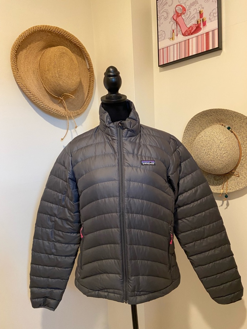 Patagonia Quilted Down Jacket in Gray